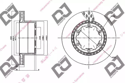 Тормозной диск DJ PARTS BD1495